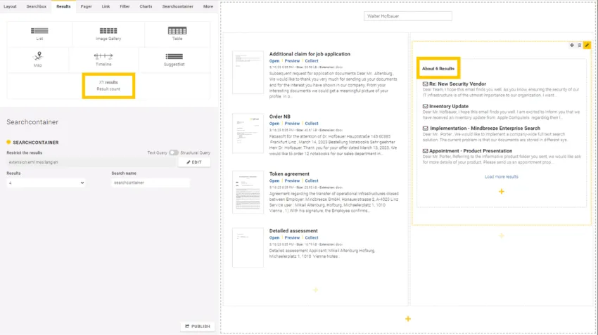 23.3 Release: New component Number of results added to Insight App Designer