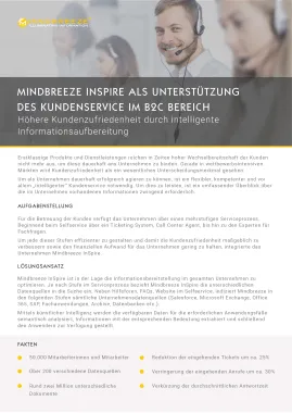 Case Study - Mindbreeze InSpire im Customer Service