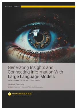 [White Paper] Generating Insights and Connecting Information With Large Language Models