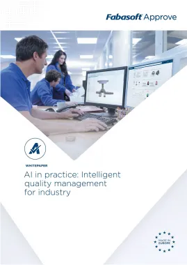 White Paper - AI in practice - Intelligent quality management for industry (Cover)