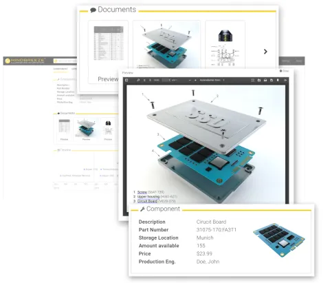 Interactive Exploded View Screenshot