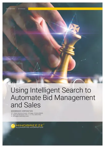 White Paper Cover - Using Intelligent Search to Automate Bid Management and Sales